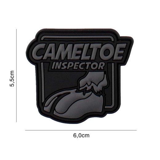 Cameltoe Inspector Patch, Black-Grey / Patch 3D PVC