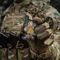 Combat Owl Patch, fullcolor, 3d Rubber Patch, M-Tac