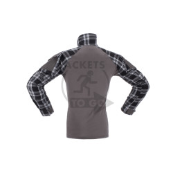 Flannel Combat Shirt, Black, Gr. XXXL