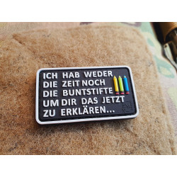 JTG micro Buntstifte Patch, fullcolor, JTG 3D Rubber Patch