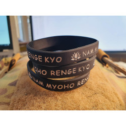 JTG Nam Myoho Renge Kyo, Silikonarmband, black, JTG...