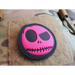 JTG Big Nightmare Smile, Patch, pink gid (pink glow in the dark), JTG 3D Rubber Patch