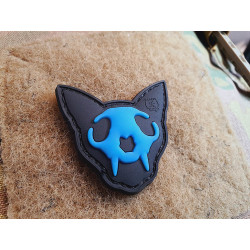 JTG micro Nightmare Skull Cat Patch Nr.1, bluegid (blue...