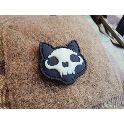 JTG micro Nightmare Skull Cat Patch Nr.2, gid (glow in...